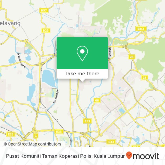 Pusat Komuniti Taman Koperasi Polis map