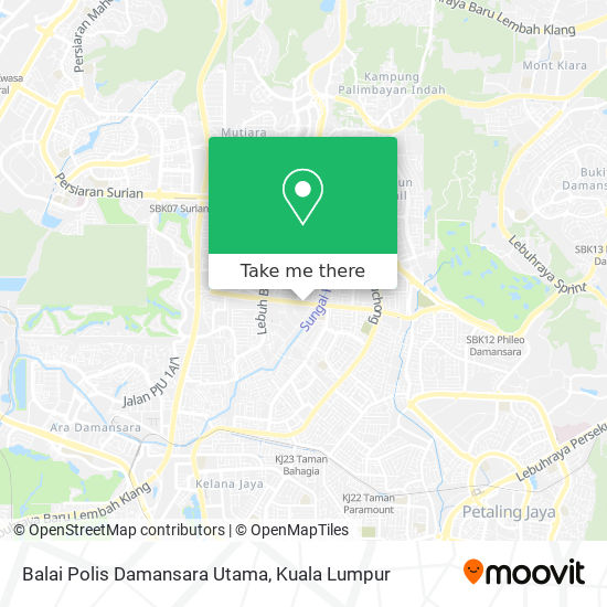 Balai Polis Damansara Utama map