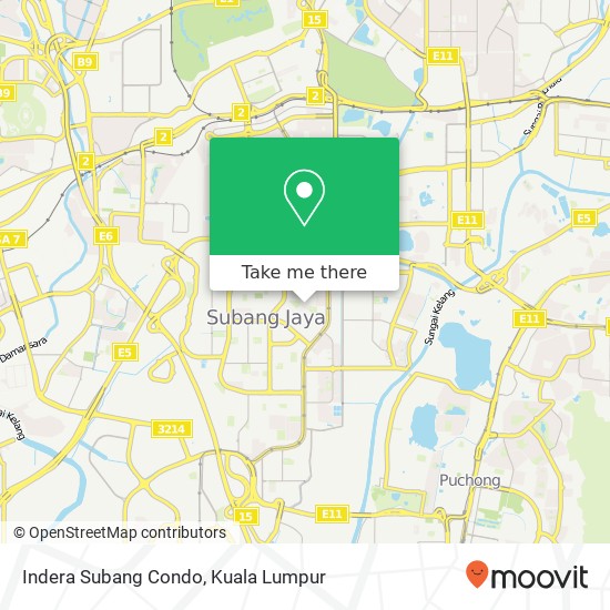 Indera Subang Condo map