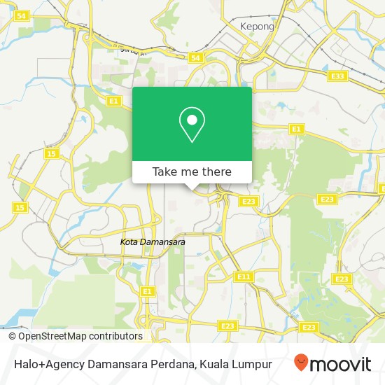 Halo+Agency Damansara Perdana map