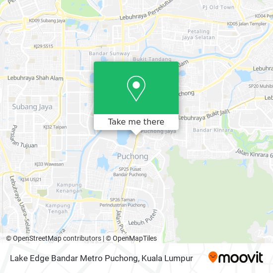 Lake Edge Bandar Metro Puchong map