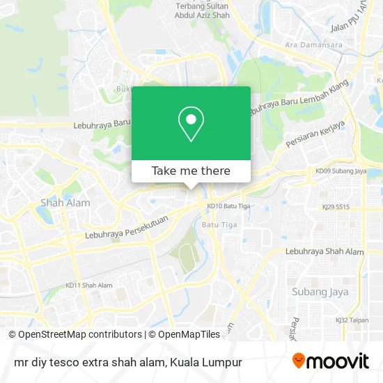 mr diy tesco extra shah alam map