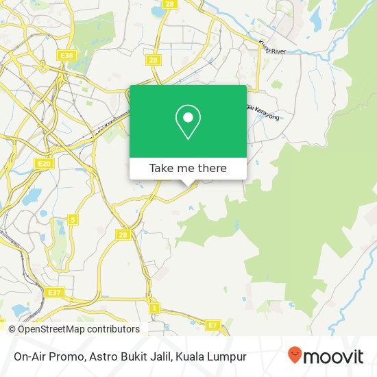 On-Air Promo, Astro Bukit Jalil map