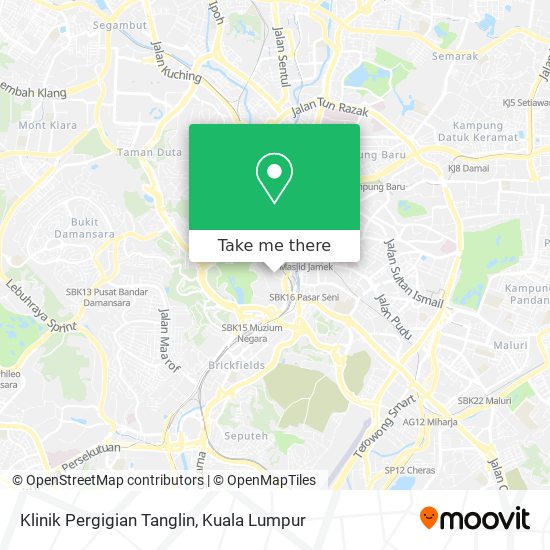 Klinik Pergigian Tanglin map