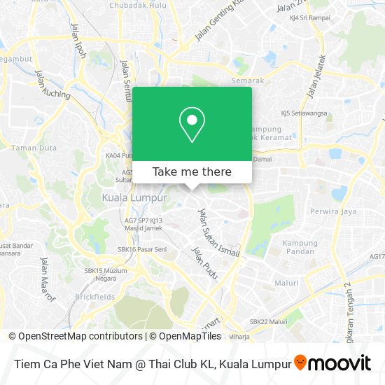 Tiem Ca Phe Viet Nam @ Thai Club KL map