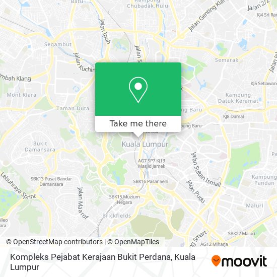 Peta Kompleks Pejabat Kerajaan Bukit Perdana