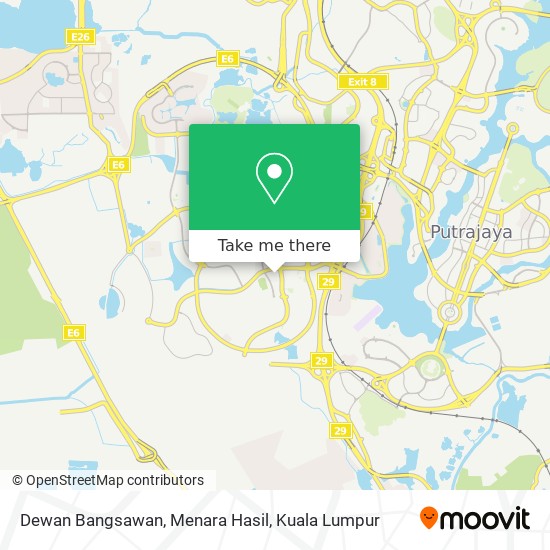 Dewan Bangsawan, Menara Hasil map