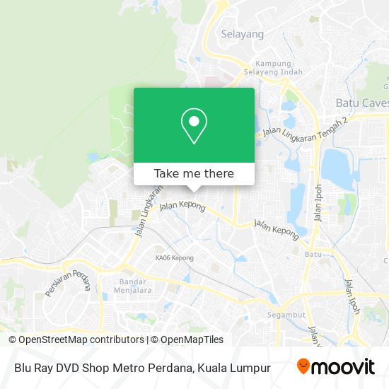 Blu Ray DVD Shop Metro Perdana map