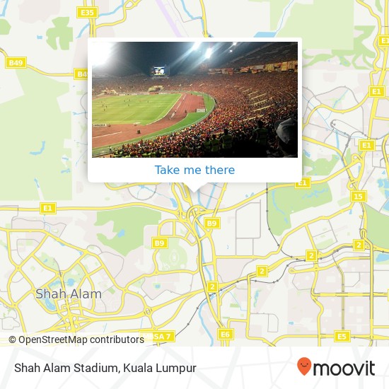 Shah Alam Stadium map