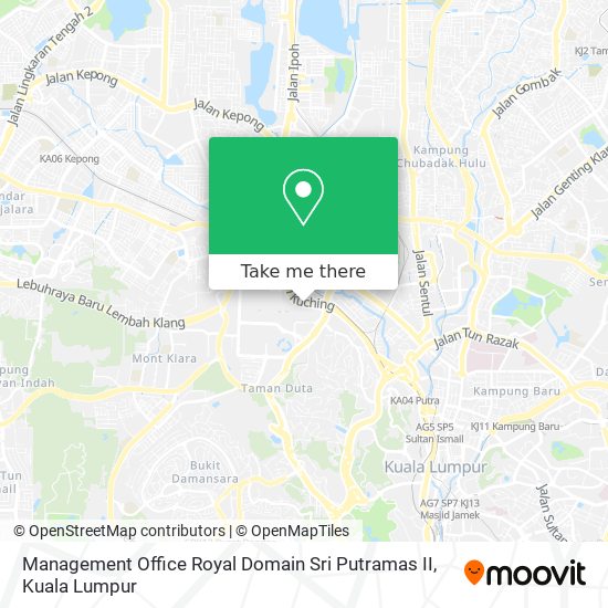 Peta Management Office Royal Domain Sri Putramas II