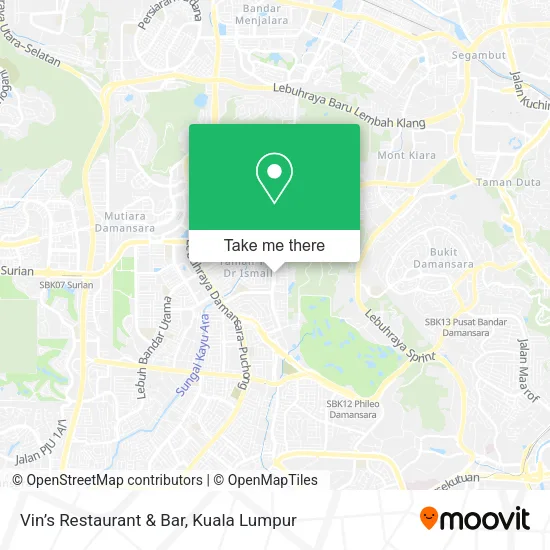 Vin’s Restaurant & Bar map