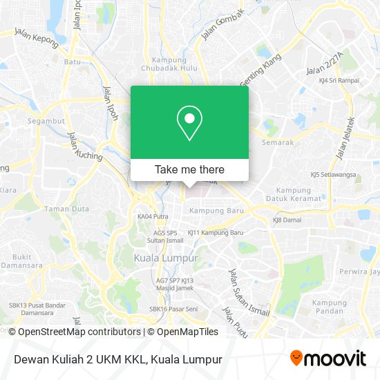 Peta Dewan Kuliah 2 UKM KKL