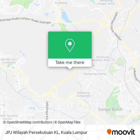 JPJ Wilayah Persekutuan KL map