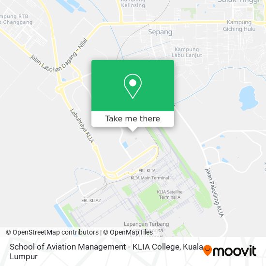 School of Aviation Management - KLIA College map
