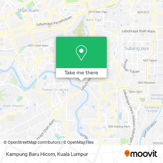 Peta Kampung Baru Hicom