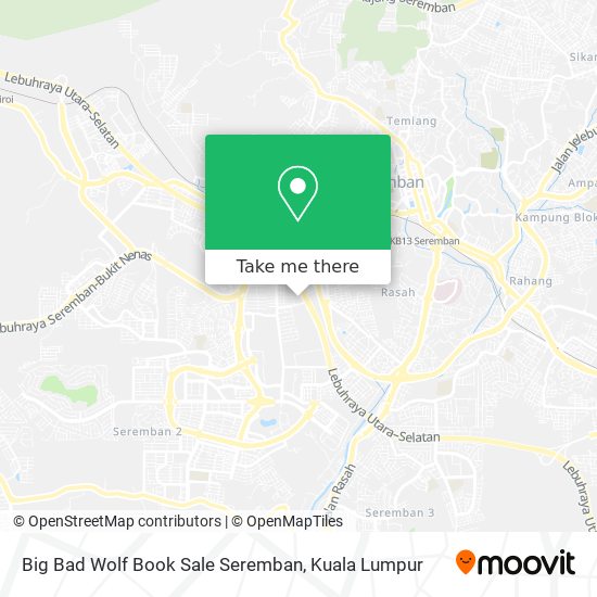 Peta Big Bad Wolf Book Sale Seremban