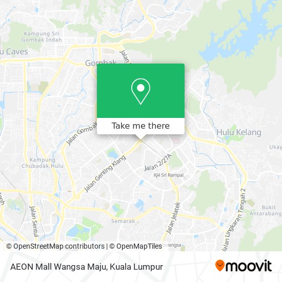 Peta AEON Mall Wangsa Maju