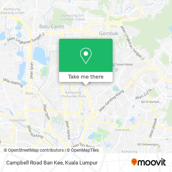 Campbell Road Ban Kee map