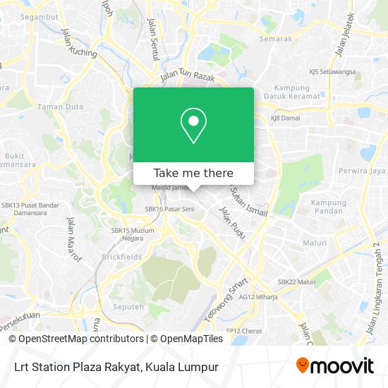 Lrt Station Plaza Rakyat map