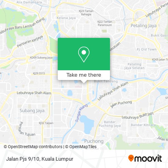 Jalan Pjs 9/10 map