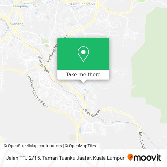 Peta Jalan TTJ 2 / 15, Taman Tuanku Jaafar