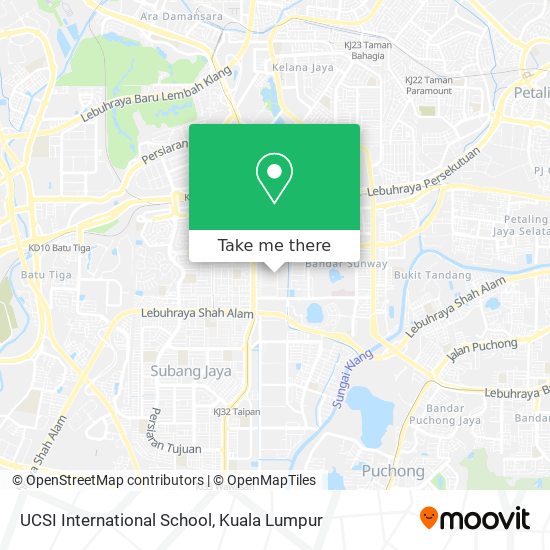 UCSI International School map