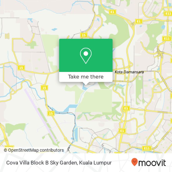 Cova Villa Block B Sky Garden map