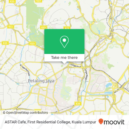 ASTAR Cafe, First Residential College map