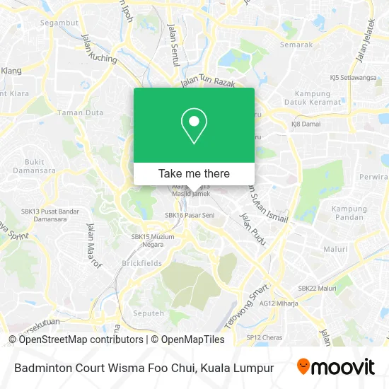 Badminton Court Wisma Foo Chui map