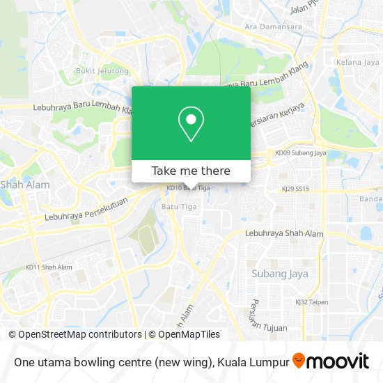 One utama bowling centre (new wing) map