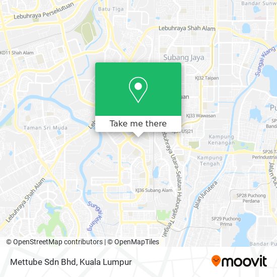 Mettube Sdn Bhd map