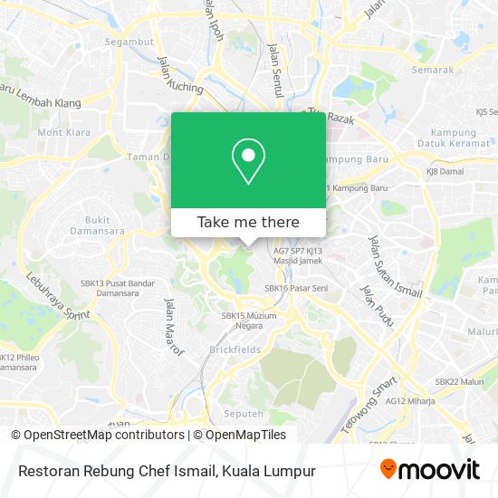 Peta Restoran Rebung Chef Ismail