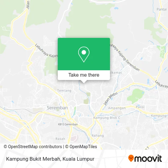 Kampung Bukit Merbah map