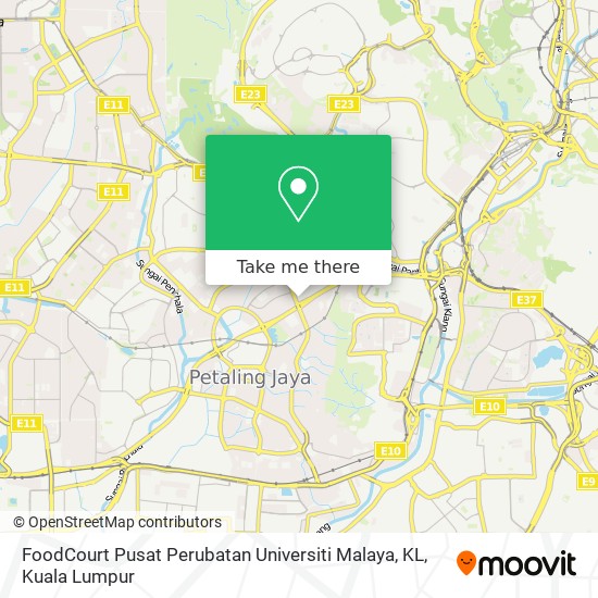 FoodCourt Pusat Perubatan Universiti Malaya, KL map