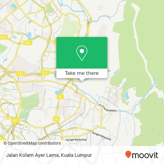 Jalan Kolam Ayer Lama map