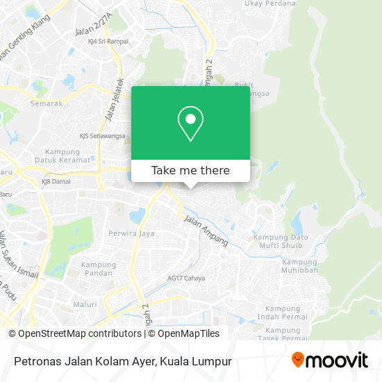 Peta Petronas Jalan Kolam Ayer