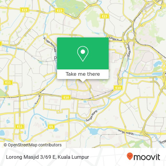 Lorong Masjid 3/69 E map