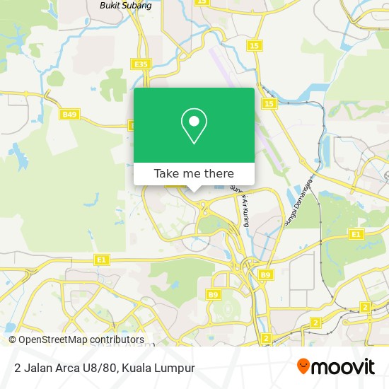 2 Jalan Arca U8/80 map