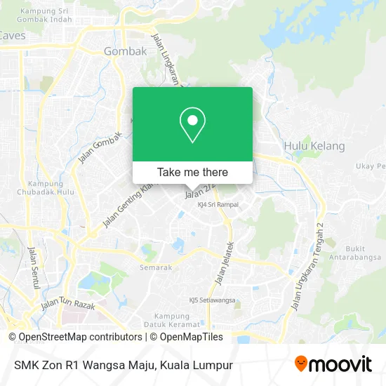 SMK Zon R1 Wangsa Maju map