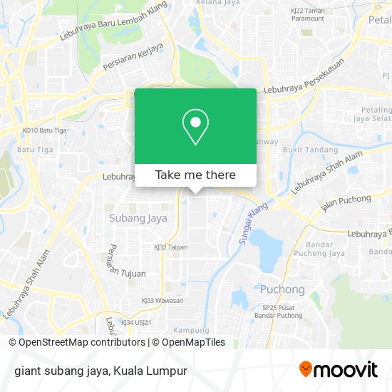giant subang jaya map