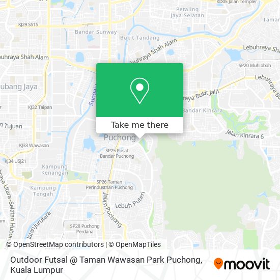 Outdoor Futsal @ Taman Wawasan Park Puchong map