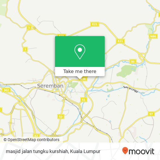 masjid jalan tungku kurshiah map