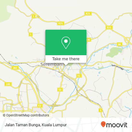 Jalan Taman Bunga map