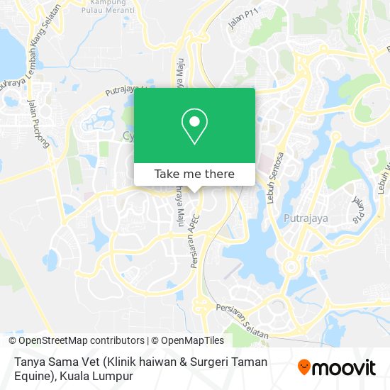 Peta Tanya Sama Vet (Klinik haiwan & Surgeri Taman Equine)