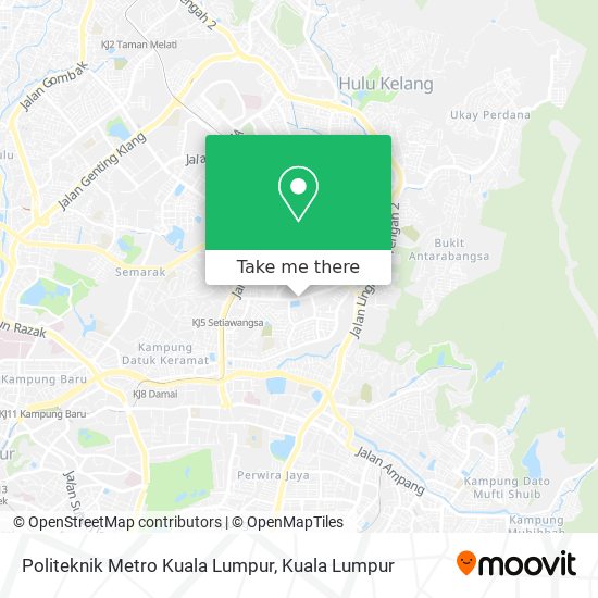 Peta Politeknik Metro Kuala Lumpur