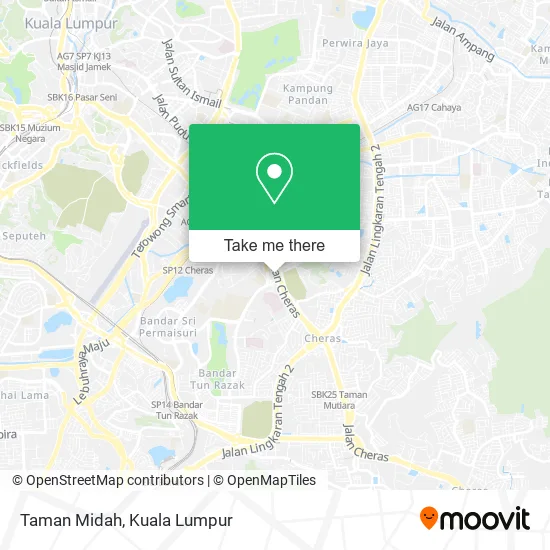Taman Midah map