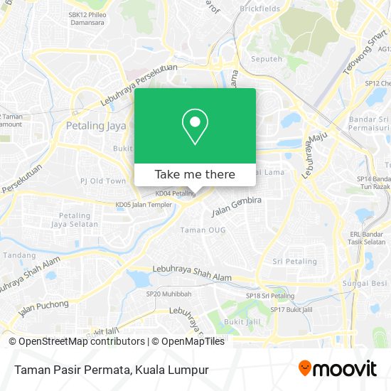 Peta Taman Pasir Permata