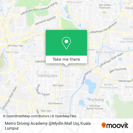 Metro Driving Academy @Mydin Mall Usj map