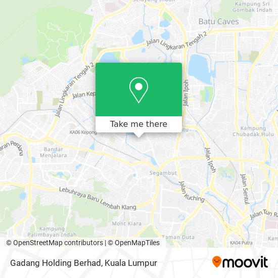 Gadang Holding Berhad map