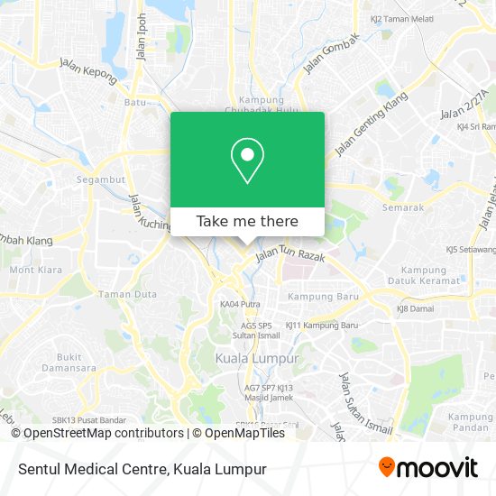 Sentul Medical Centre map